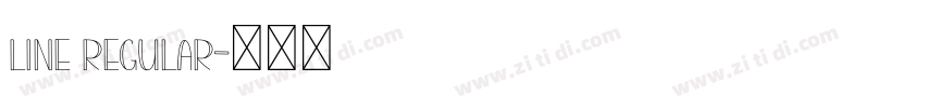 Line Regular字体转换
